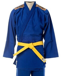 Kimono Judô Trançadinho Krav Sports Azul Infantil