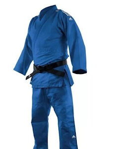 Kimono Judô J500 Adidas Training Unissex - Azul